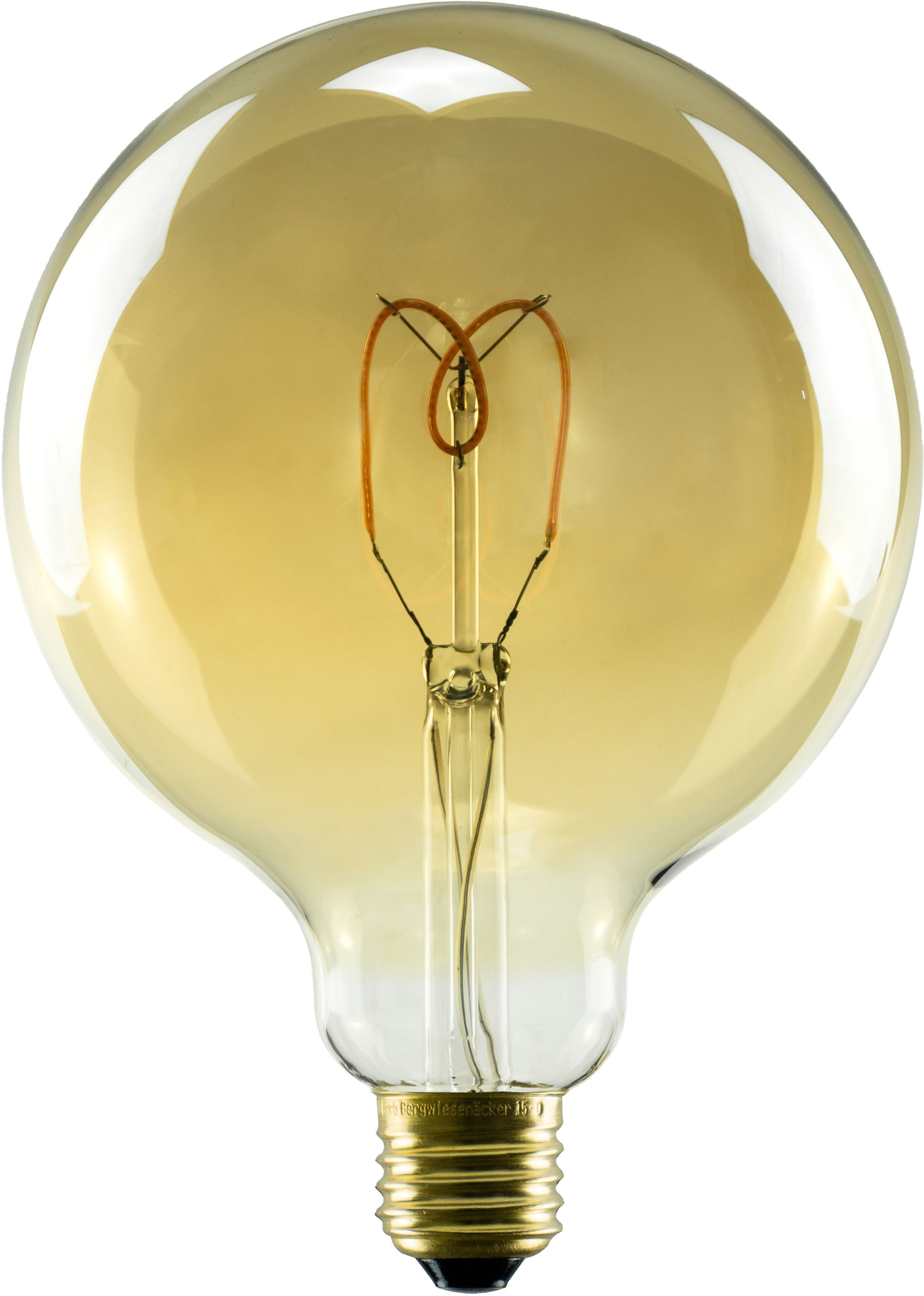 SEGULA LED-Leuchtmittel Soft Line, E27, 1 St., Warmweiß, dimmbar, Soft Globe 125 gold, E27 | Leuchtmittel