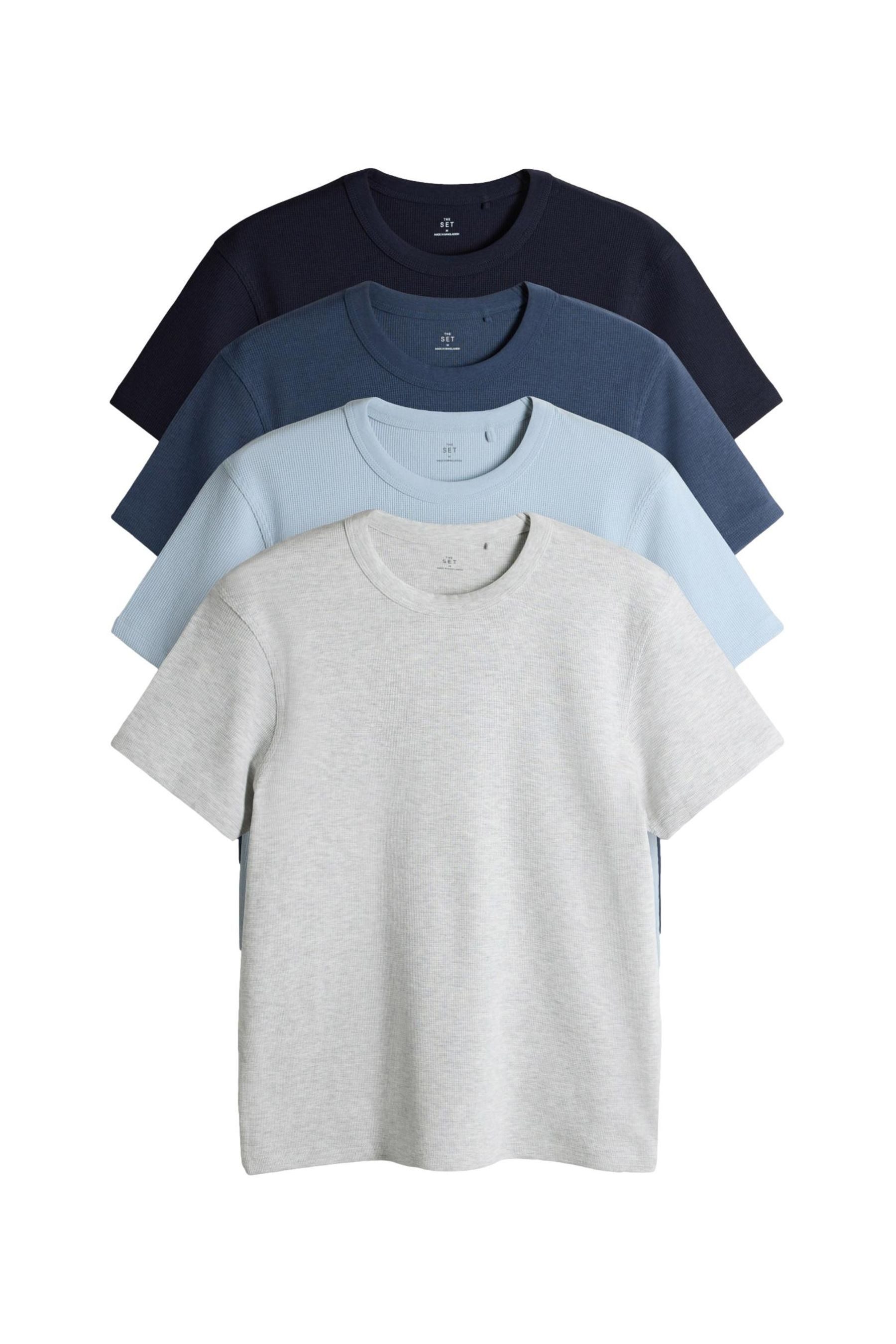 The Set T-Shirt The Set Regular Fit T-Shirts, 4er-Pack (4-tlg)