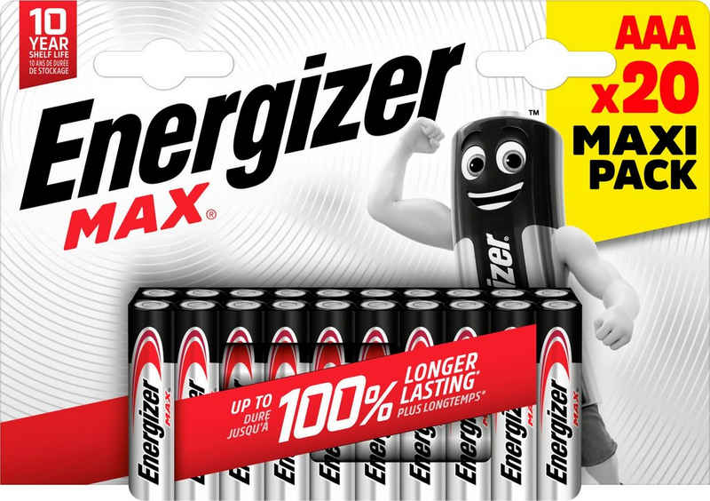 Energizer »20er Pack MAX AAA« Batterie, (20 St)