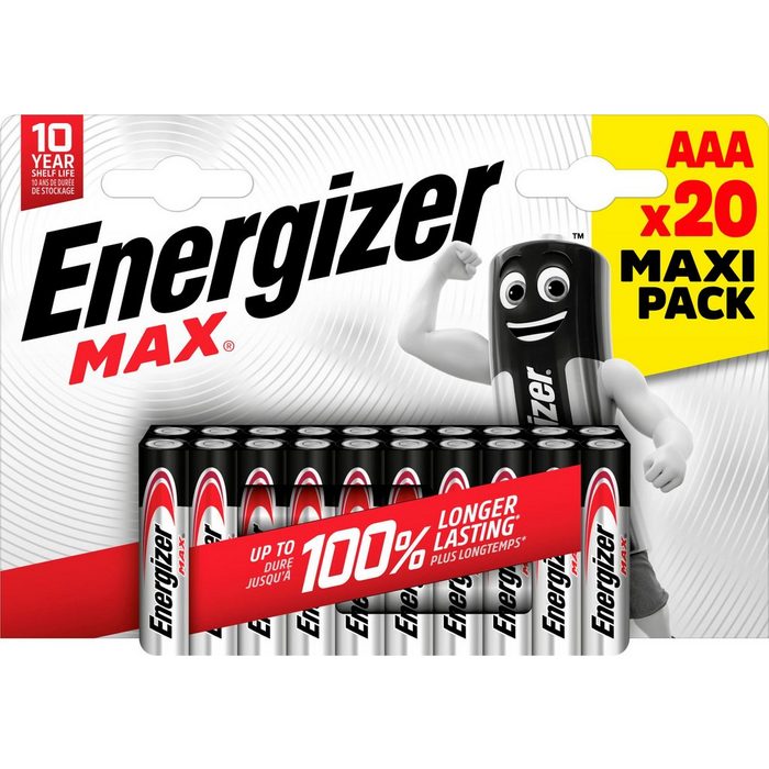 Energizer 20er Pack MAX AAA Batterie (20 St)