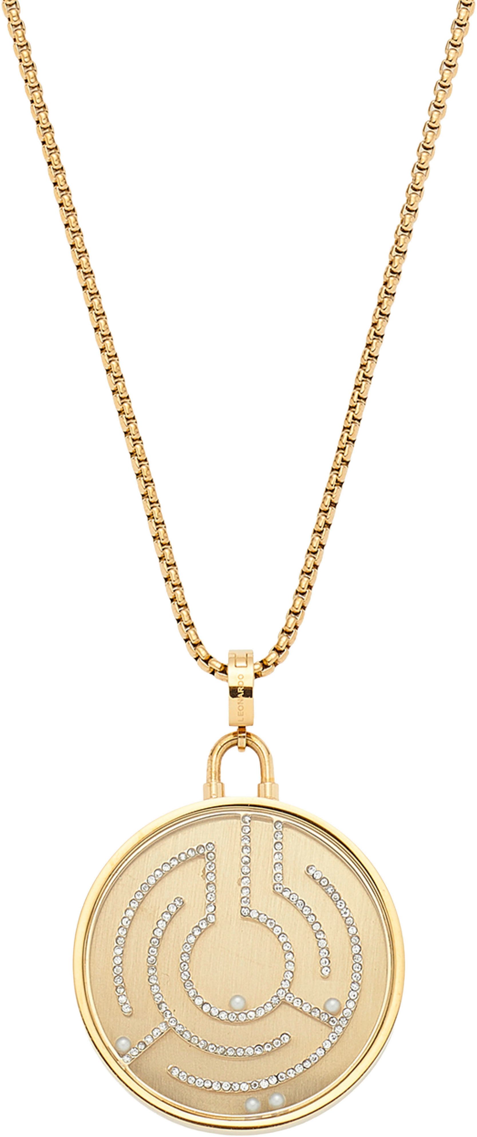 LEONARDO Kette mit Anhänger Halskette Joy, mit Zirkonia (synth) - mit Perle günstig online kaufen