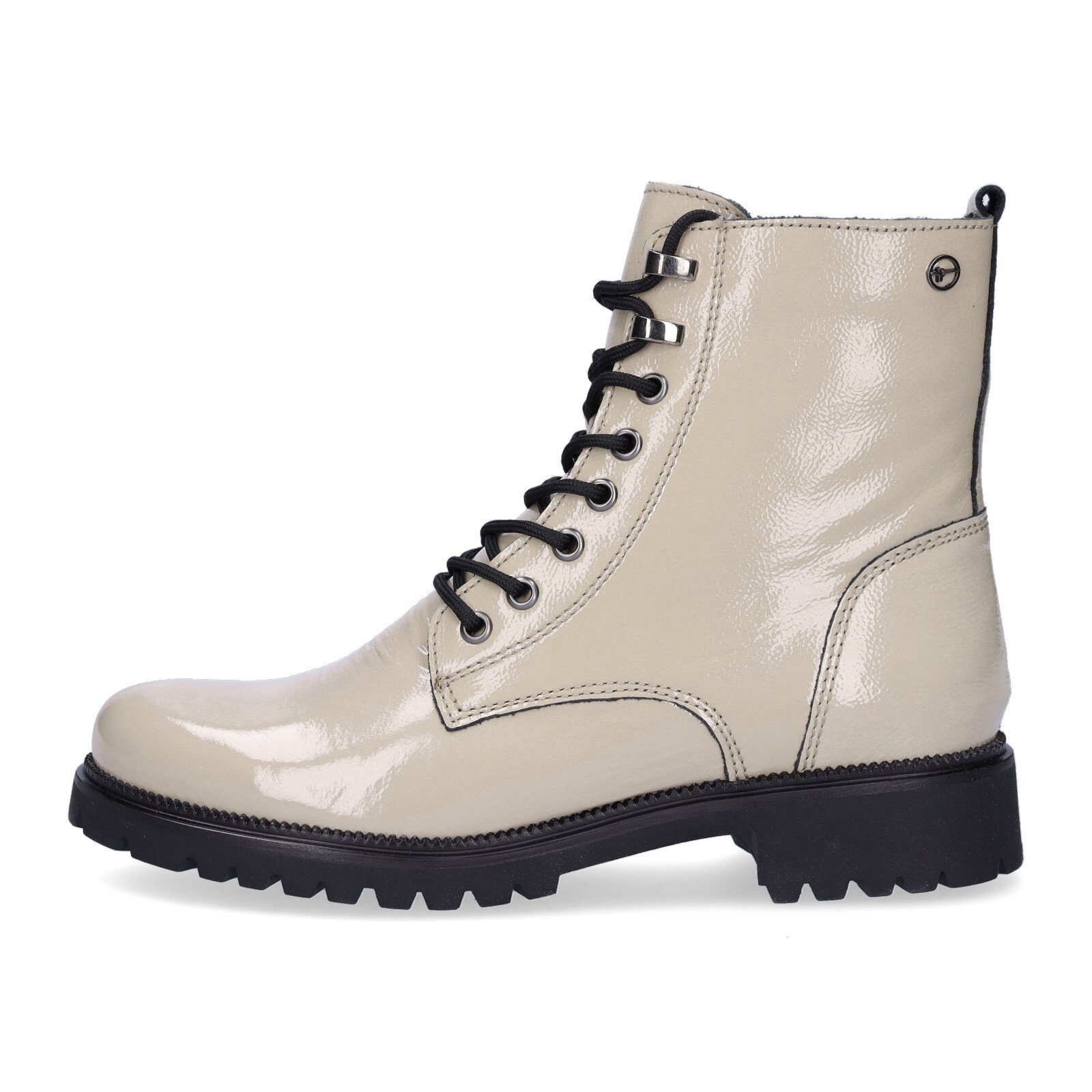 Tamaris Tamaris Damen Schnürboot beige Lack Schnürboots günstig online kaufen