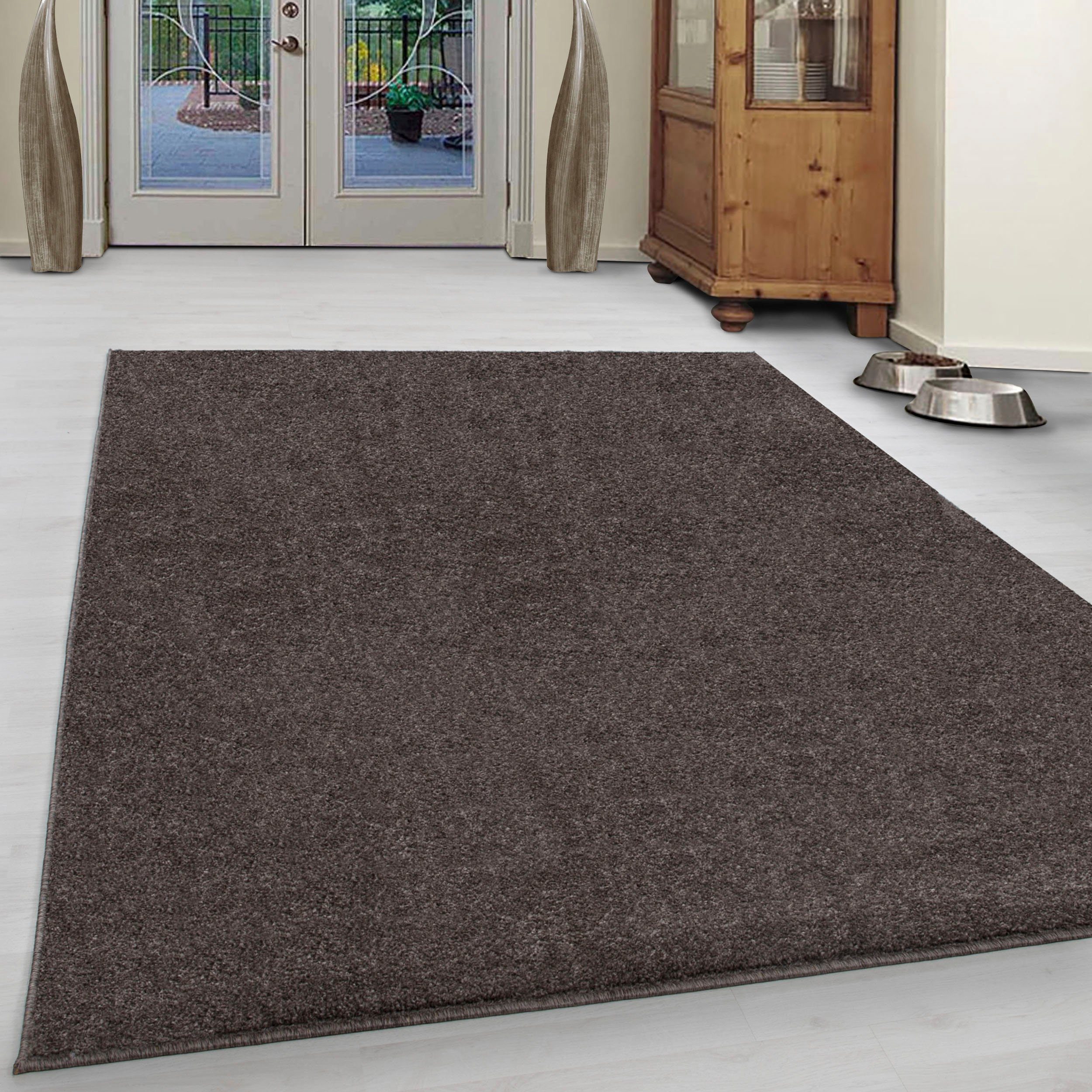 Ayyildiz Teppiche Teppich ATA, auch als Läufer und in rund, rechteckig, Höhe: 10 mm, Kurzflor, uni, große Farbauswahl, robust, Fußbodenheizungsgeeignet