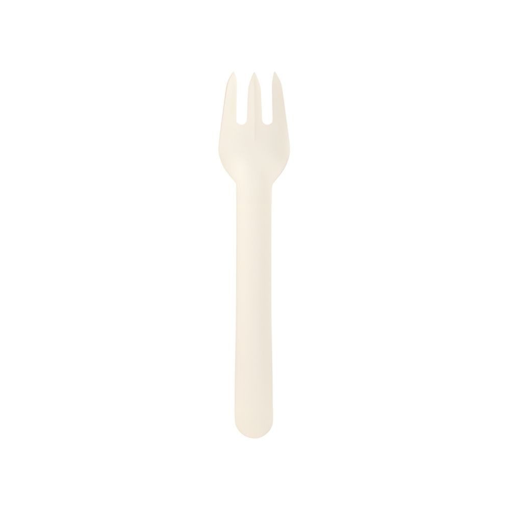 PAPSTAR Einweggabel Gabeln, Papier pure 15,8 cm weiss 100 Stk