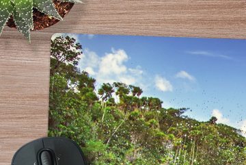 MuchoWow Gaming Mauspad Die felsige Küste von Ochos Rios in Jamaika (1-St), Büro für Tastatur und Maus, Mousepad Gaming, 90x60 cm, XXL, Großes