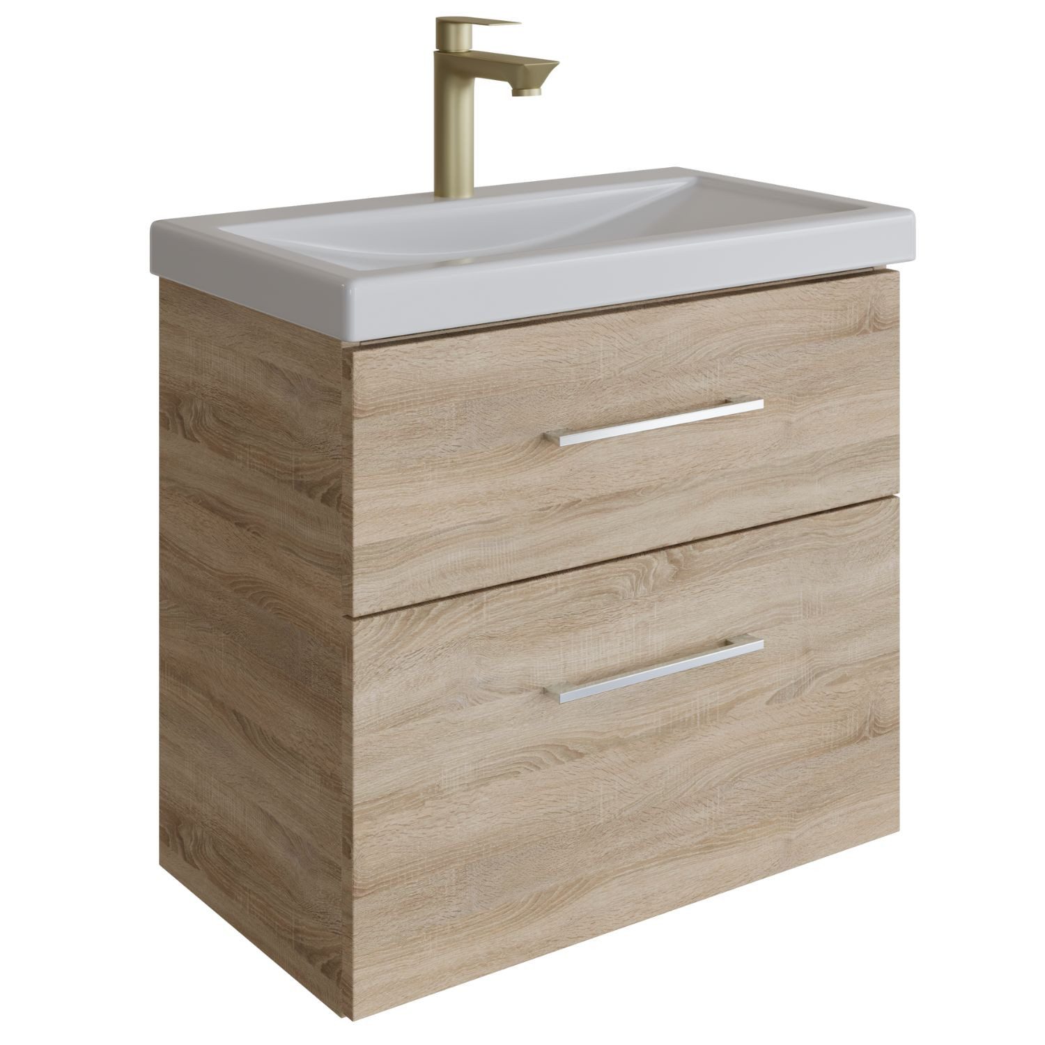 Planetmöbel Waschtisch Waschtischunterschrank 63cm Sonoma Eiche günstig online kaufen