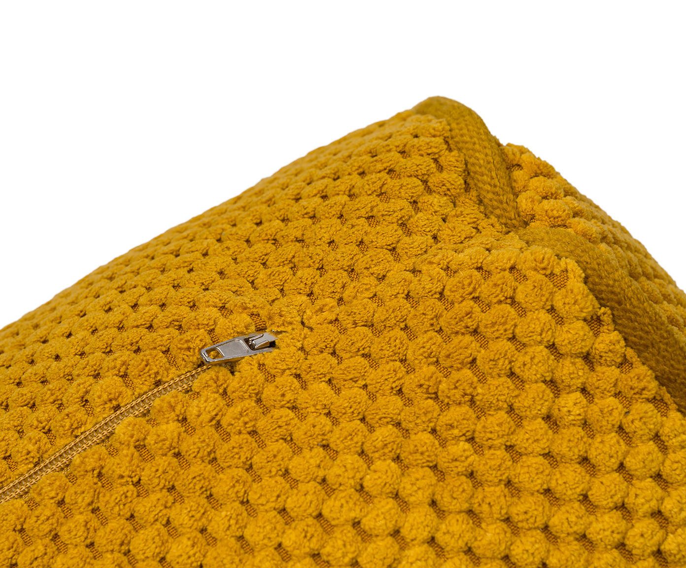 Wohndecke GÖZZE Kissenrolle SVEN senf DT 20x40 cm gelb, Gözze günstig online kaufen