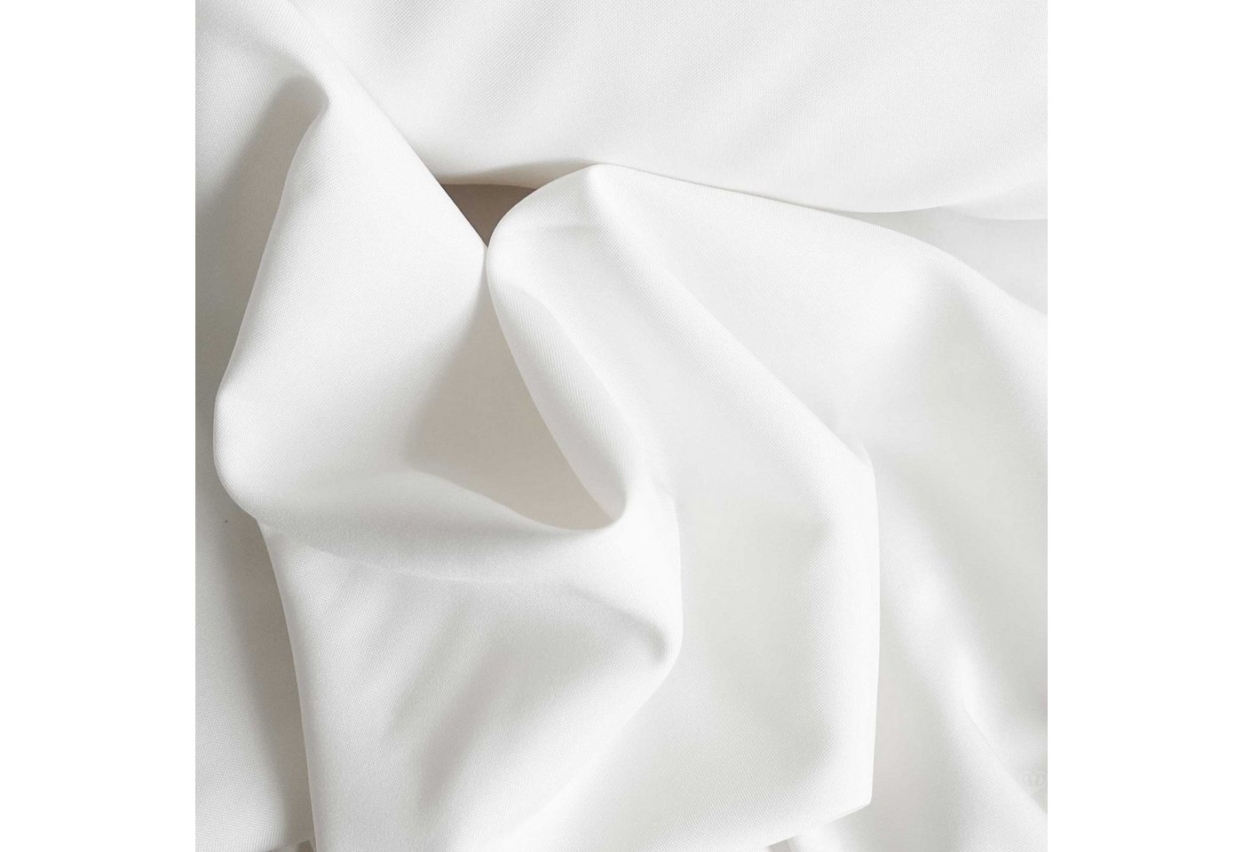 Thumbnail - maDDma Stoff Burlington-Stoff ab 1m x 150cm breit Polyesterstoff Allroundstoff, weiß