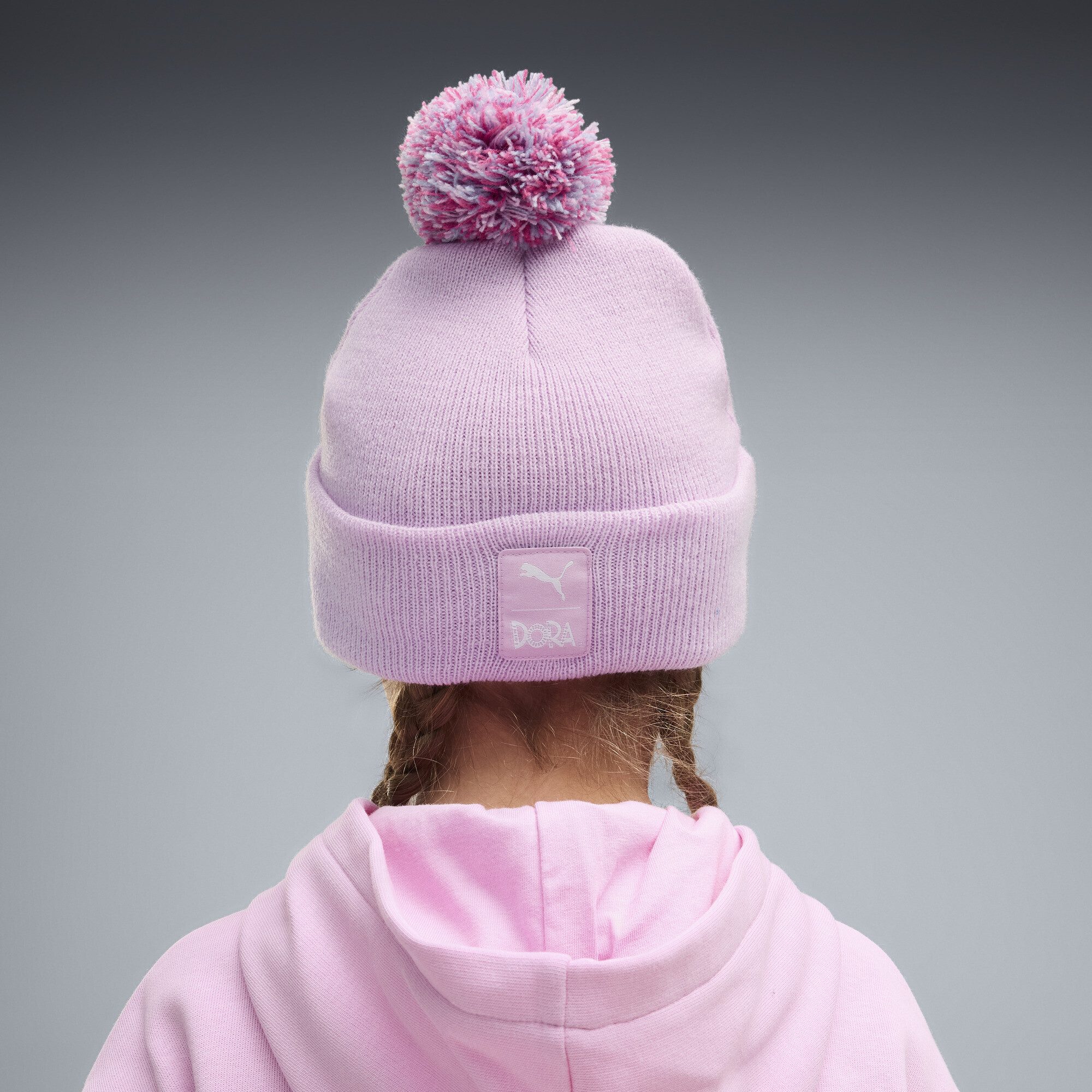 PUMA Beanie PUMA x DORA THE EXPLORER Mid Crown Bommelmütze Kinder