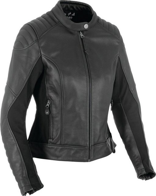 OXFORD Motorradjacke Beckley Damen Motorrad Lederjacke protektoren reißvers günstig online kaufen