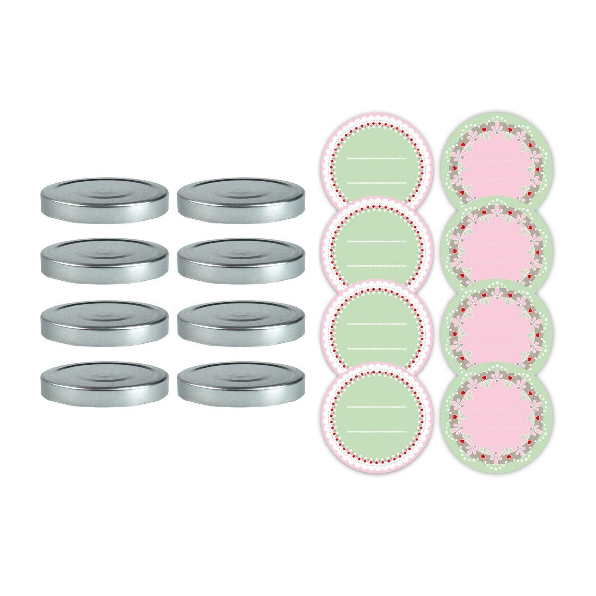 Dr. Oetker Universaldeckel Twist-off Deckel-Ste, inkl. 8 Aufkleber