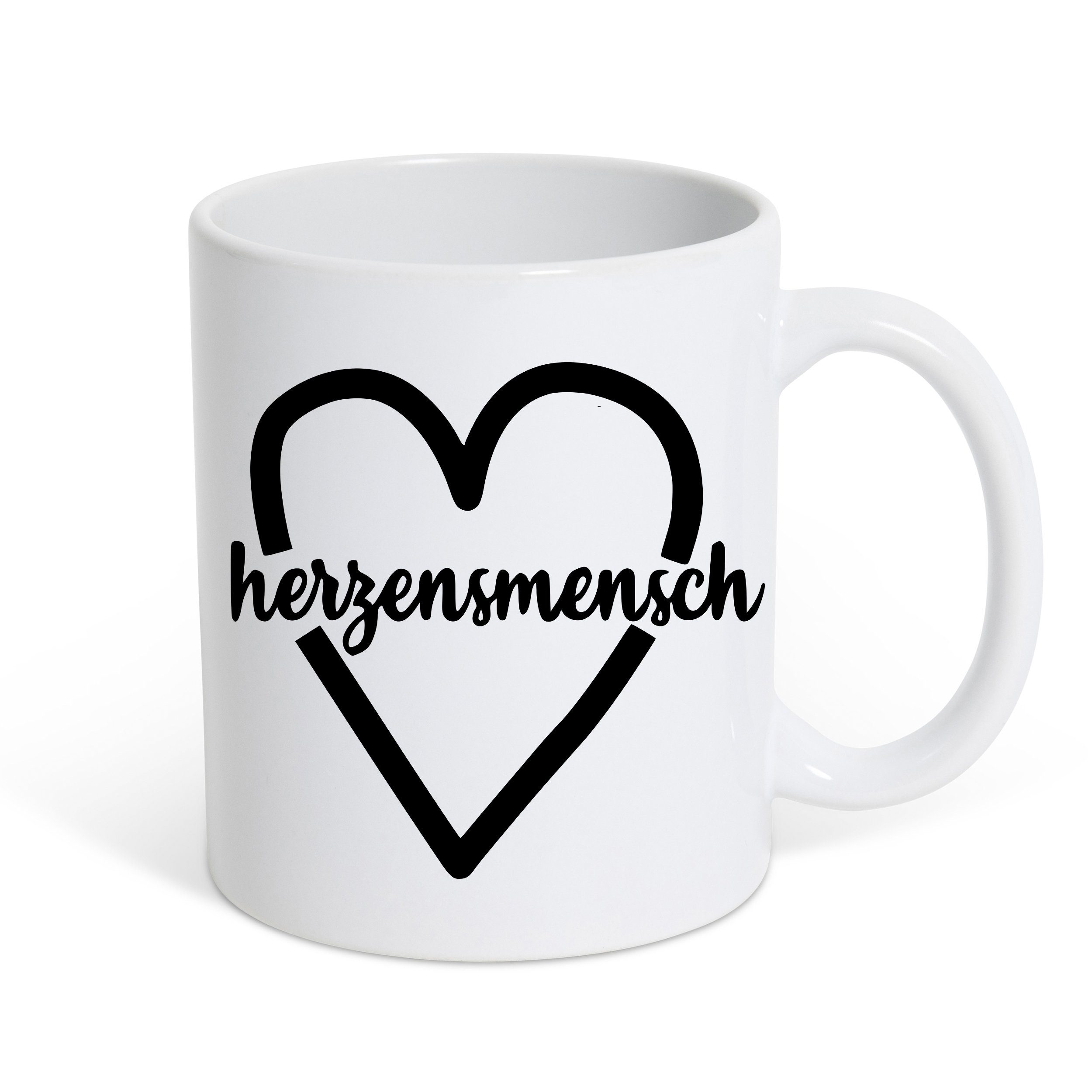 Couples Shop Tasse Herzensmensch Lieblingsmensch Kaffeetasse Geschenk Freundin, Keramik, mit trendigem Motiv