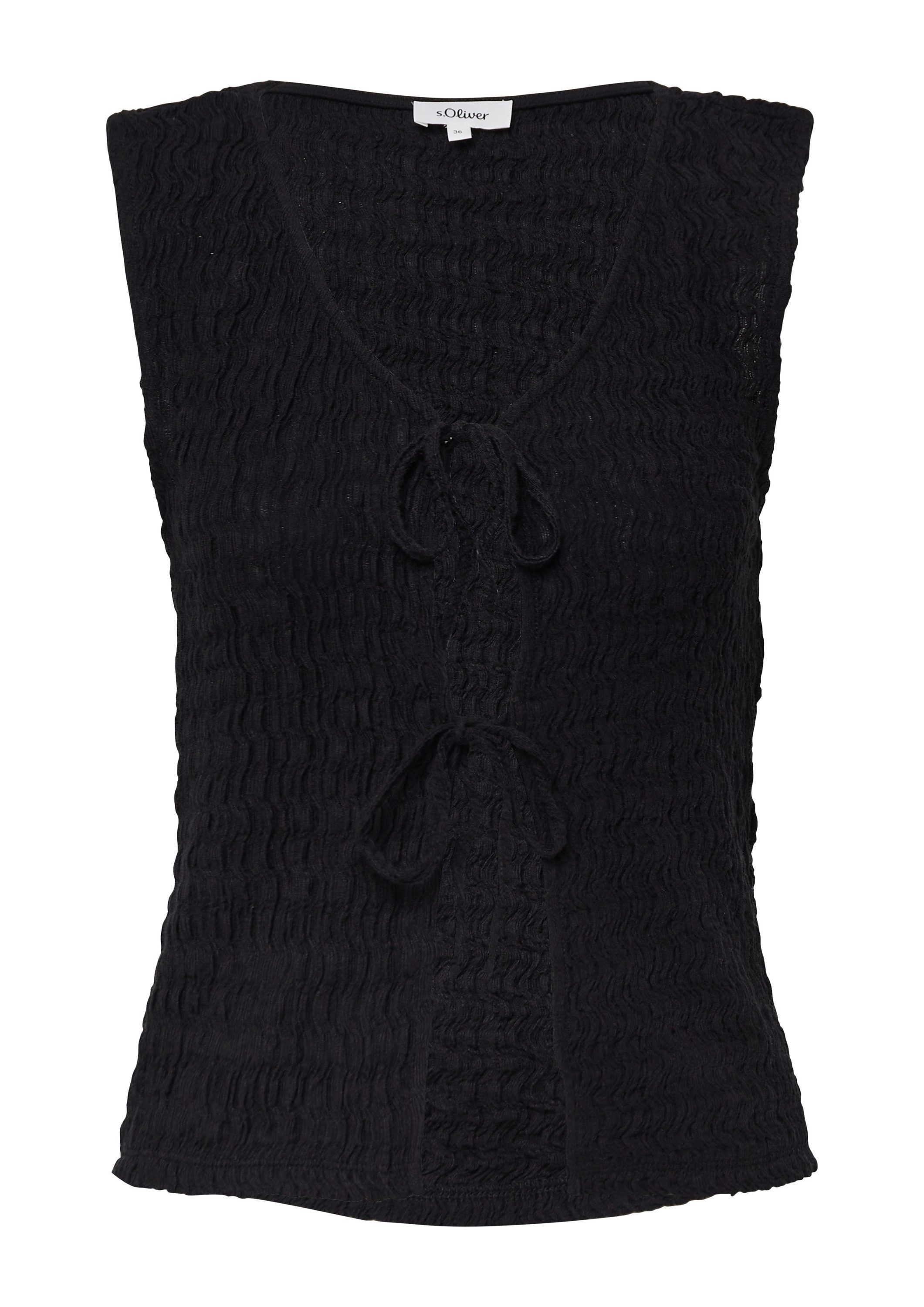 s.Oliver Funktionsweste Indoor-Weste Strukturierte Slim-Fit-Weste aus Baumw günstig online kaufen