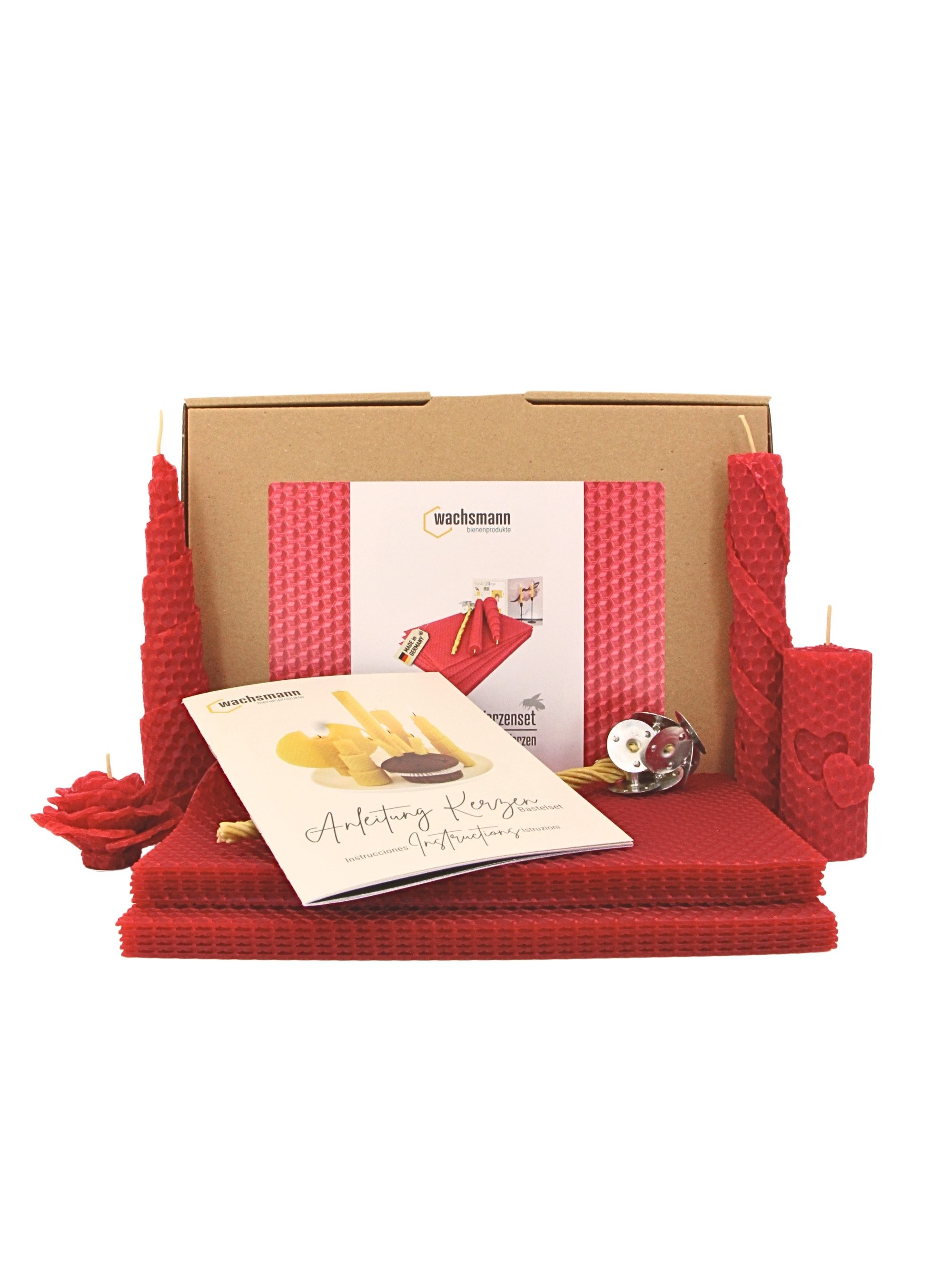 Wachsmann Bienenprodukte Bienenwachskerze Bastelset für Erwachsene, 10 Bien günstig online kaufen