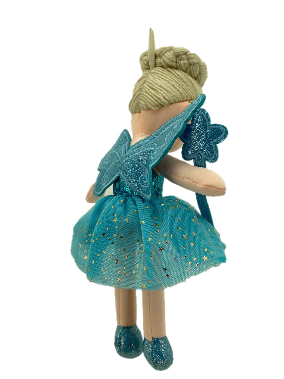 Sweety Stoffpuppe blau Toys Prinzessin 30 Stoffpuppe 13258 Sweety-Toys Fee cm