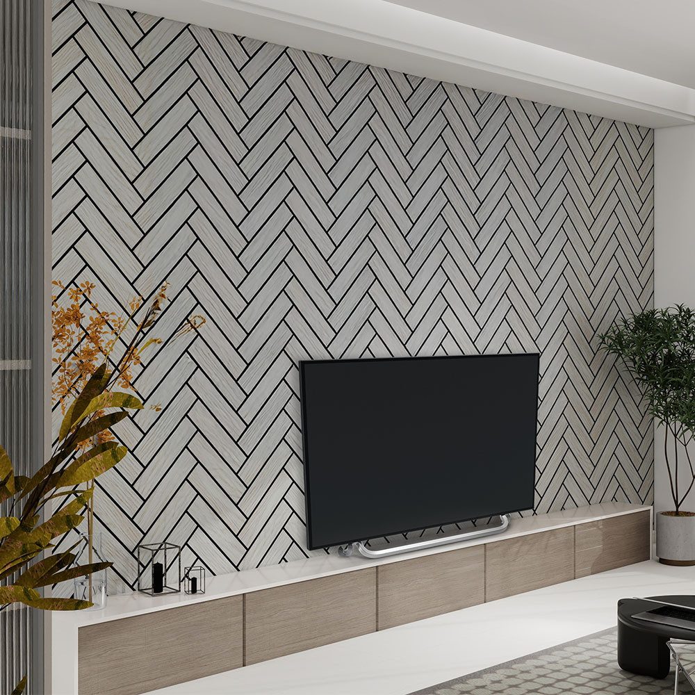 HOME DELUXE Wandpaneel Akustikpaneel mit Fischgrätenoptik günstig online kaufen
