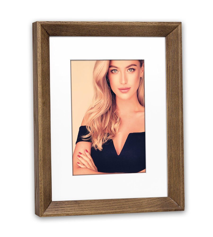 IDEAL TREND Bilderrahmen Glasgow Holz Bilderrahmen 18x24 20x25 30x40 Blau Braun Grau Foto Rahme. € 8,99