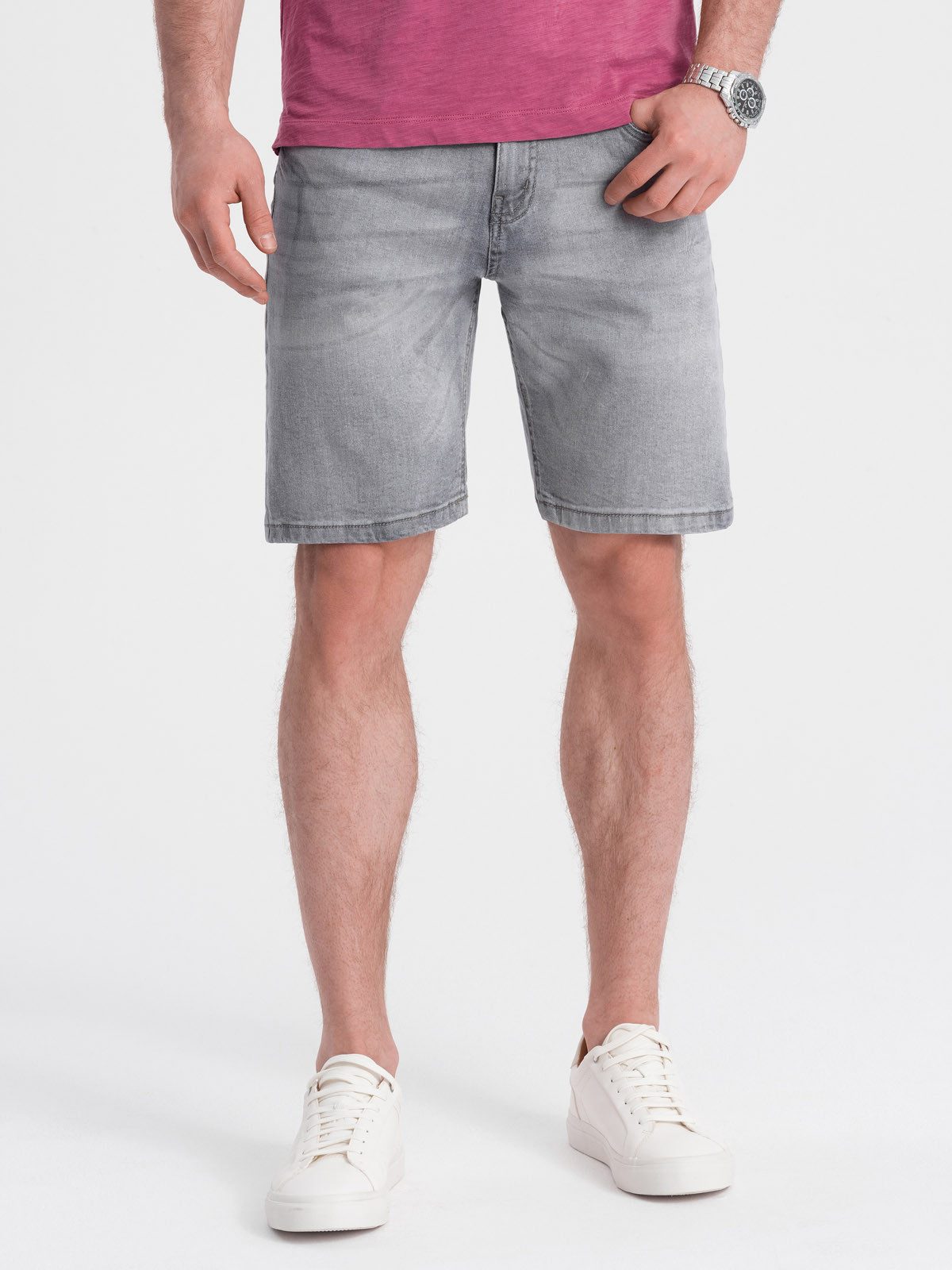 Jeansshorts Denim-Shorts für Herren mit dezenten Waschungen