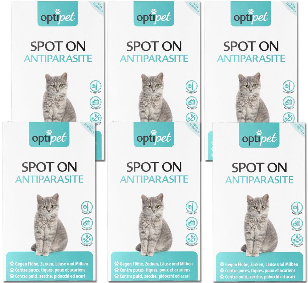 Zeckenschutzmittel Spot on Katze Floh- Zecken Abwehr Insektenbekämpfung