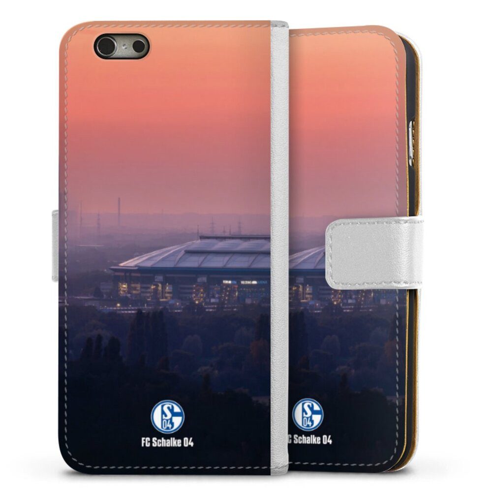 DeinDesign Handyhülle Stadion FC Schalke 04 Offizielles Lizenzprodukt Schalke 04 Stadion, Apple iPhone 6 Hülle Handy Flip Case Wallet Cover Handytasche Leder