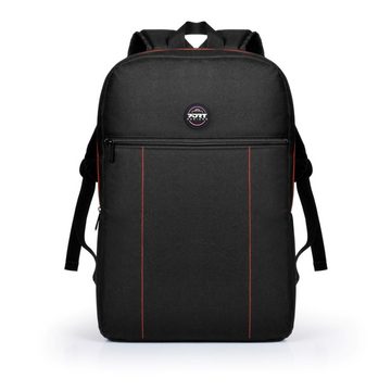 Port Designs Laptoprucksack PREMIUM Backpack Bundle, Rucksack für Notebooks 14 / 15.6 Zoll mit Maus, schwarz