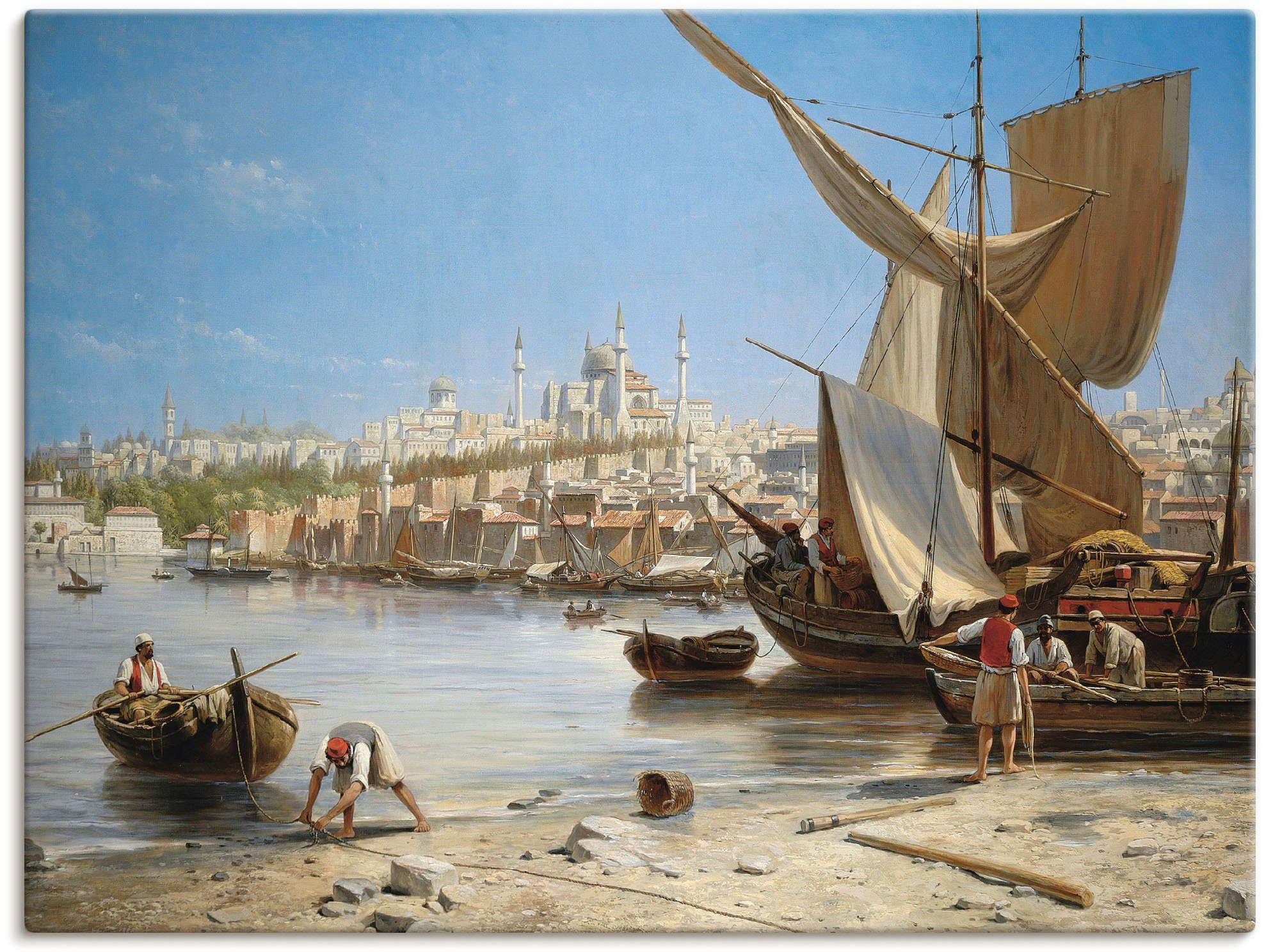 Artland Wandbild Konstantinopel., Boote & Schiffe (1 St), als Leinwandbild, Wandaufkleber oder Poster in versch. Größen