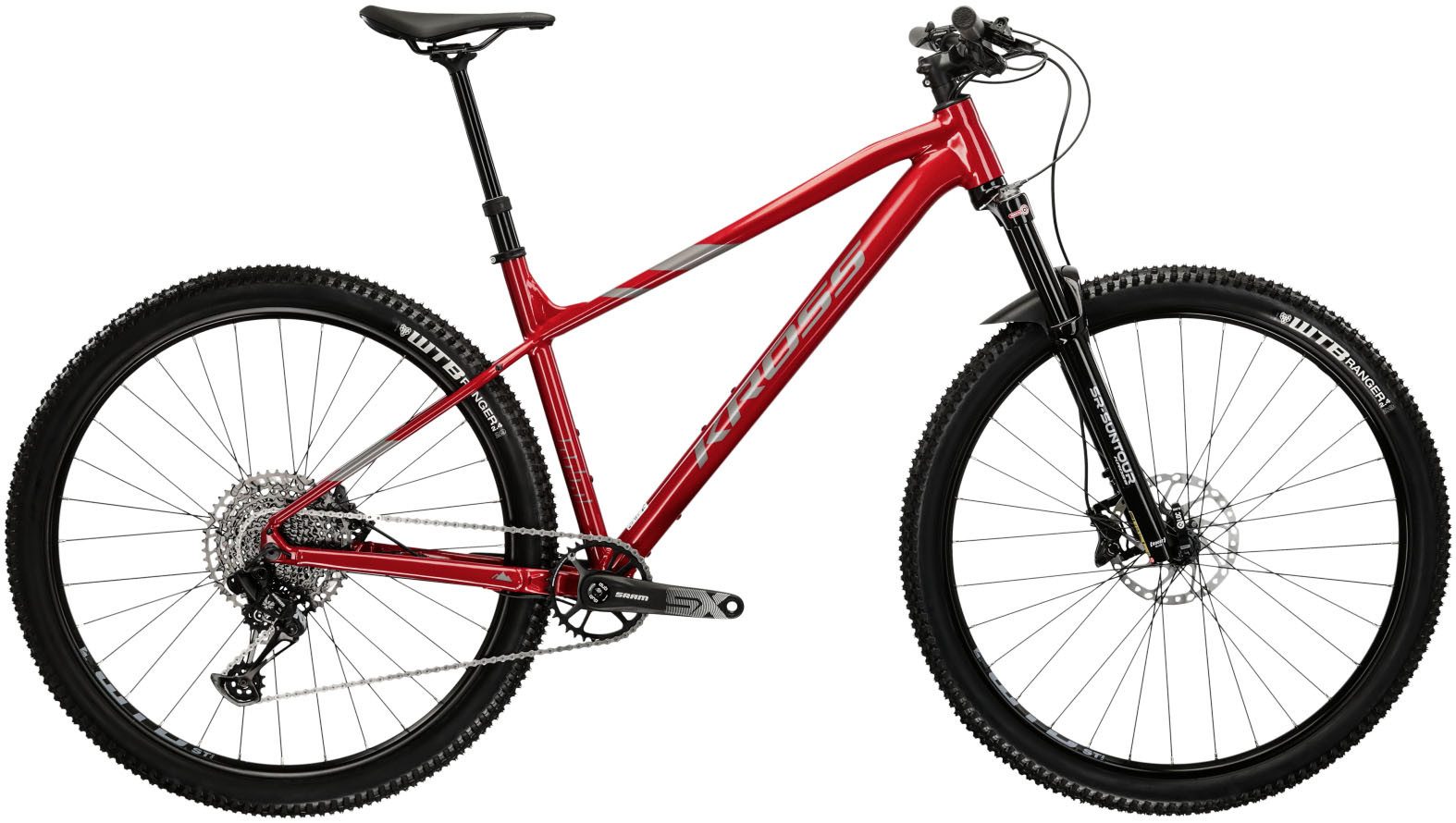 Kross Mountainbike KROSS MTB Hardtail Level 6.0 29" rot 12 Gänge, 12 Gang SRAM NX EAGLE Schaltwerk, Kettenschaltung