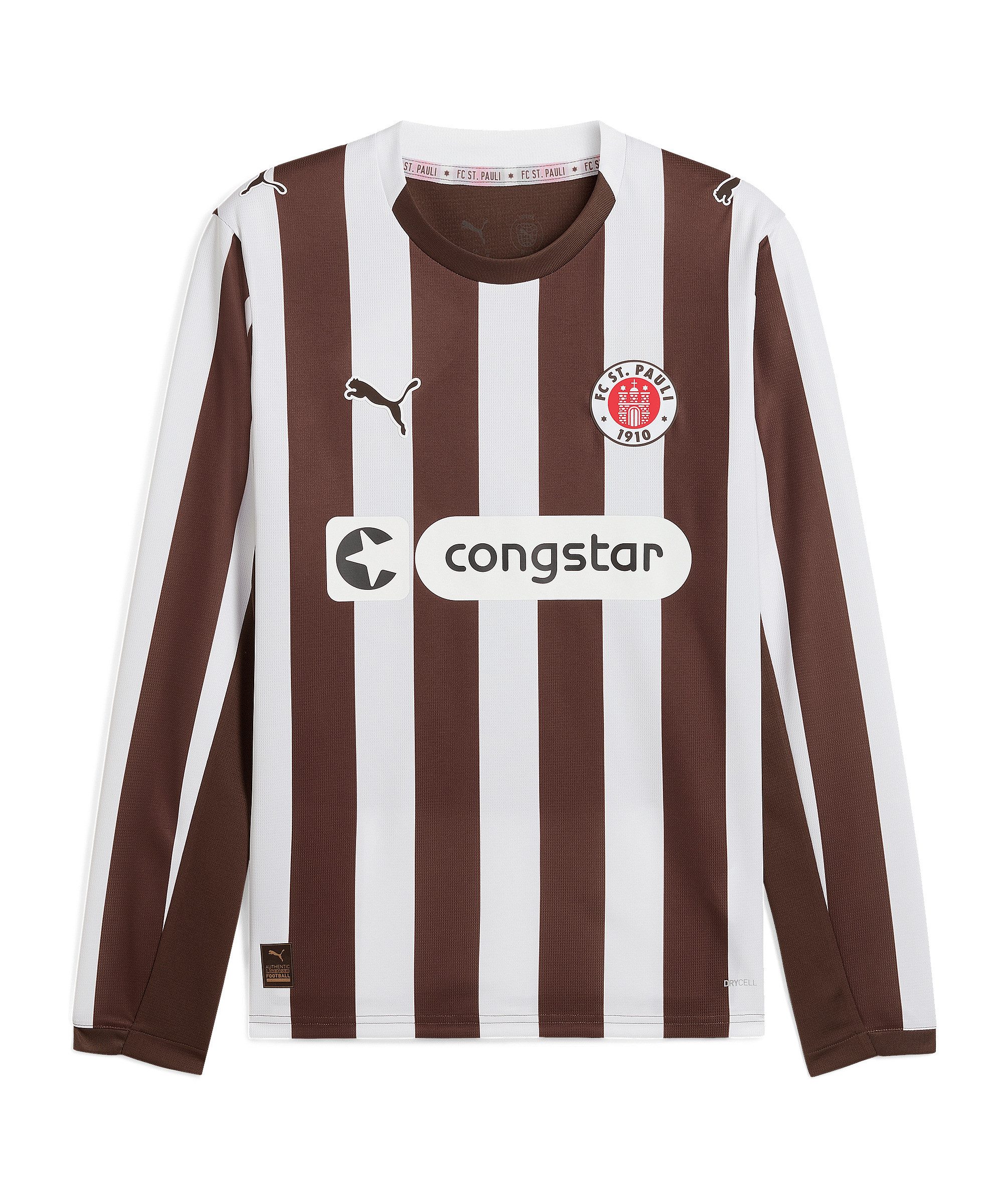 PUMA Fußballtrikot PUMA FC St. Pauli Trikot langarm Home 2025/2026 1. Bundesliga