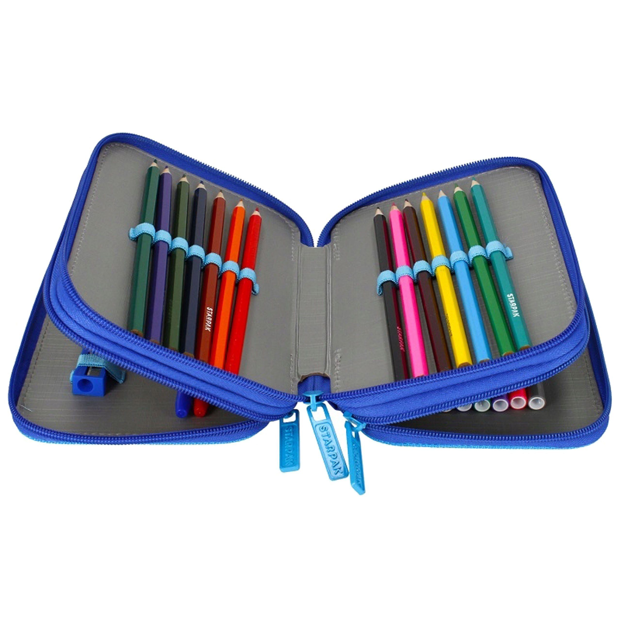 Sarcia.eu Federmäppchen Paw Patrol Chase Federtasche mit drei Fächern und Zubehör