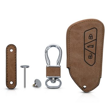 kwmobile Schlüsseltasche Autoschlüssel Hülle für VW Golf 8 (1-tlg), Kunstleder Schutzhülle Schlüsselhülle Cover - Schlüssel Case