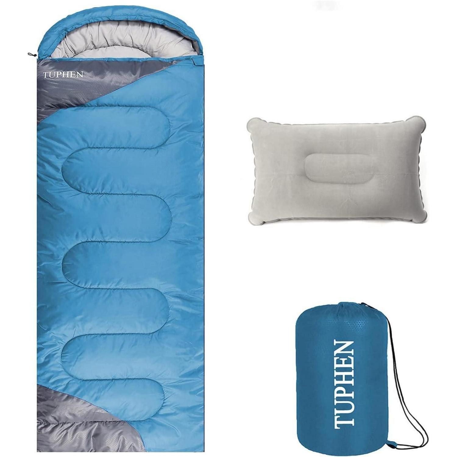 LuxusKollektion Schlafsack 3-4 Jahreszeiten Camping Schlafsack für Erwachsene und Kinder