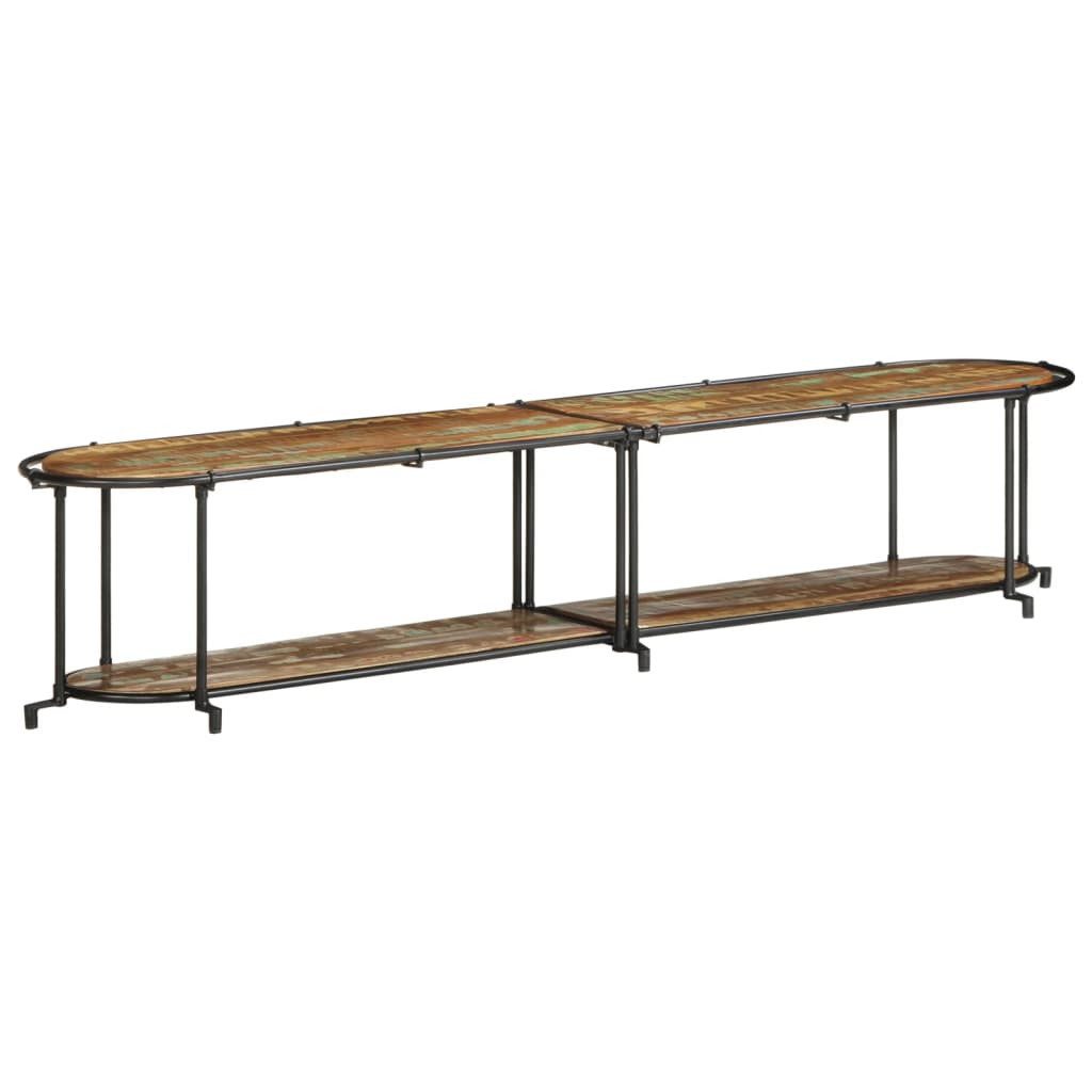 vidaXL TV-Regal TV-Regal 200x42x40 cm Altholz Massiv, 1-tlg.