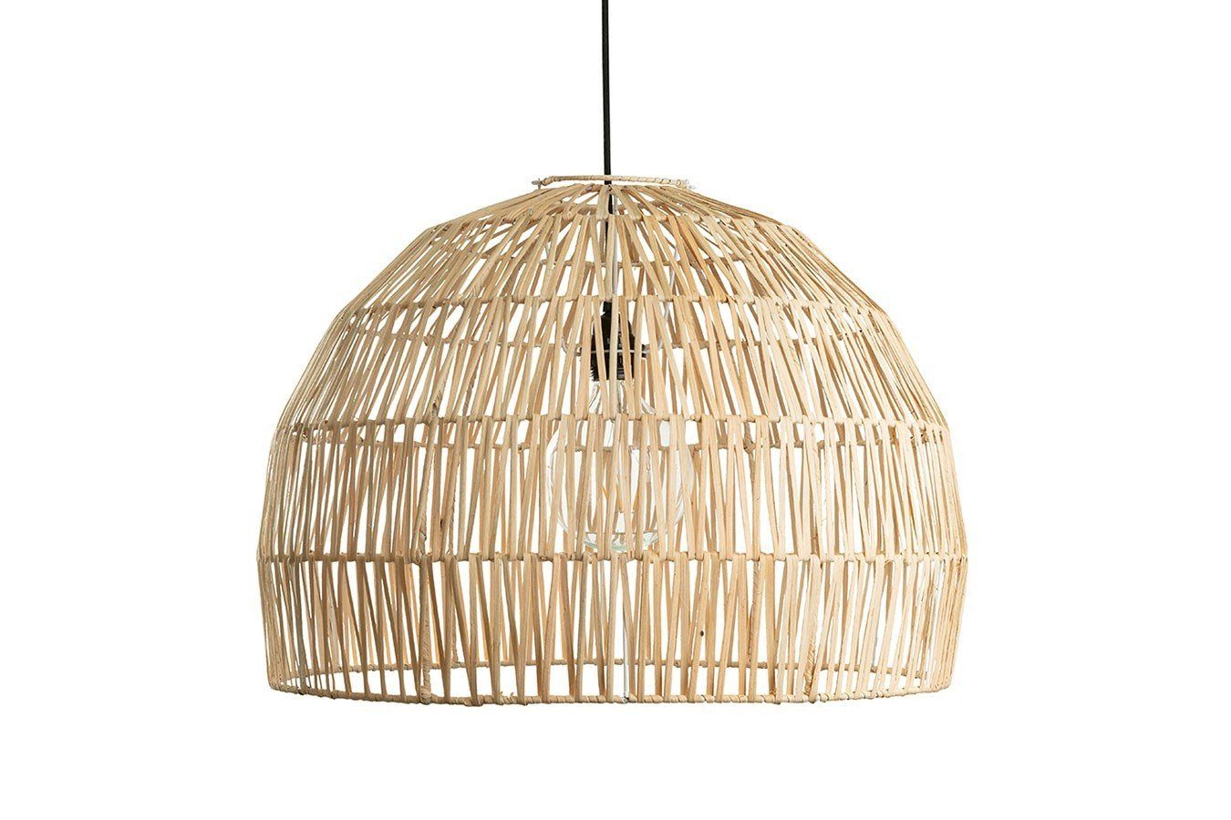 daslagerhaus living Lampenschirm Lampenschirm Ibiza Rattan natur S