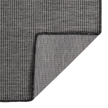 Teppich Outdoor-Flachgewebe 160x230 cm Grau, furnicato, Rechteckig