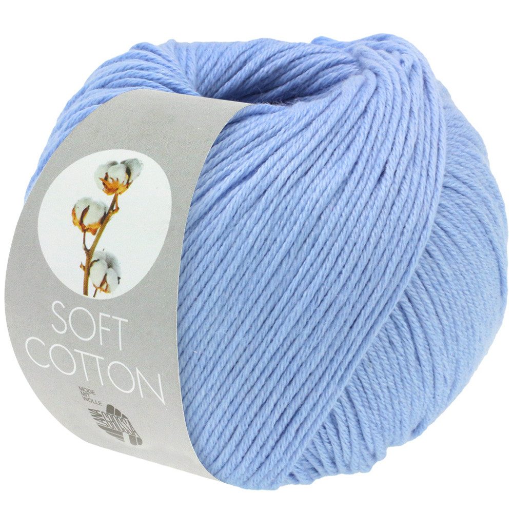 LANA GROSSA SOFT COTTON Häkelwolle, 140 m (weiches, vielseitiges Garn für höchsten Tragekomfort), 50 g