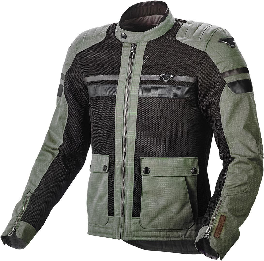 Macna Motorradjacke Fluent Motorrad Textiljacke Atmungsaktiv protektoren reflektierende