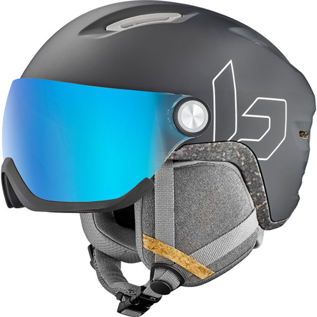 Bolle Skihelm BOLLE ECO V-ATMOS Helm 2026 black matte/eco photochromic blue