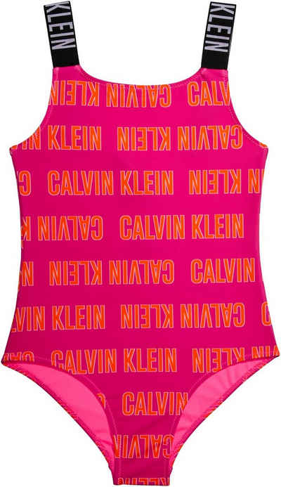 Calvin Klein Swimwear Badeanzug SWIMSUIT-PRINT mit Calvin Klein Brandwording