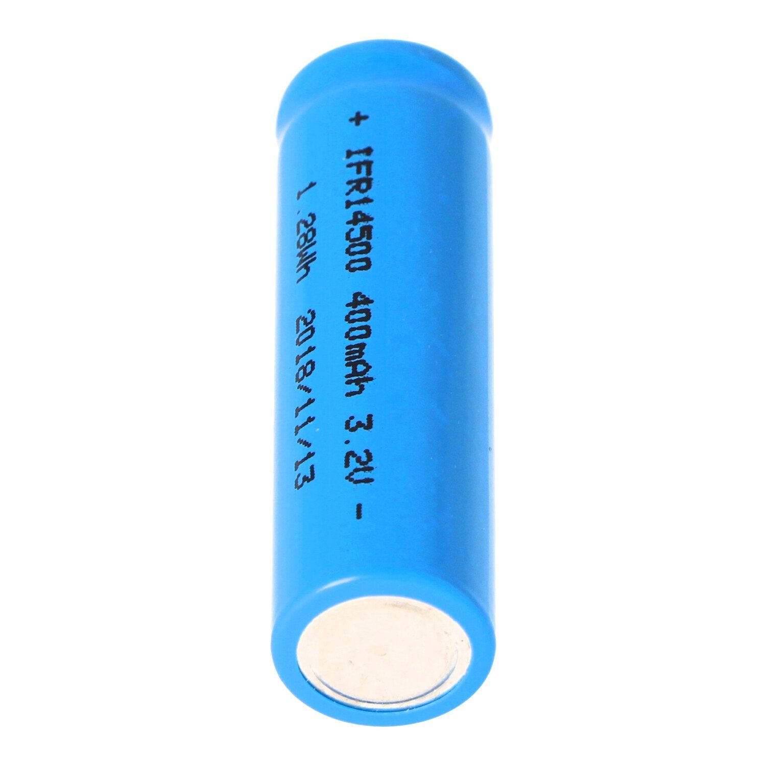 V) 3,2V EFEST Kopf) AA LiFePo4 Akku Top - flach mit 400 400mAh mAh (ohne (3,5 IFR14500 Flat Akku