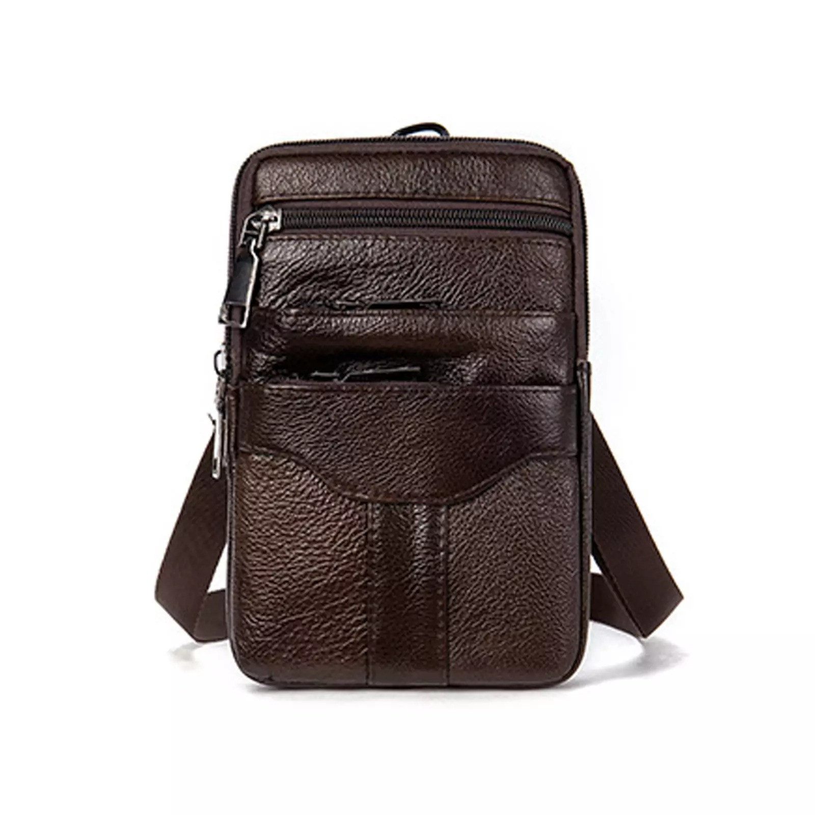 YUBRO-STUDIO Umhängetasche Herren Leder Umhängetasche Mehrfach-Taschen Schu günstig online kaufen