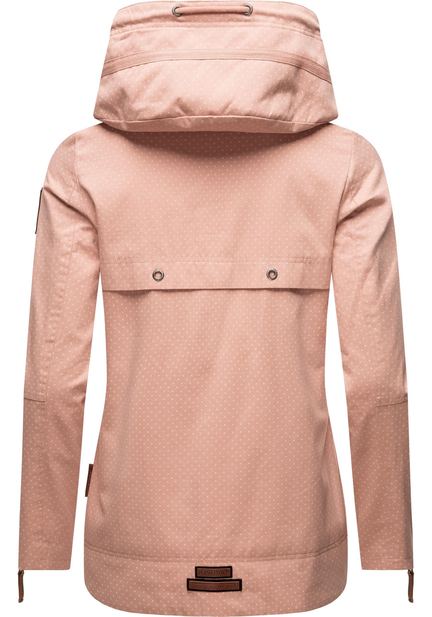 Navahoo Outdoorjacke Wekoo moderner Damen Übergangsparka aus Baumwolle mit Kapuze