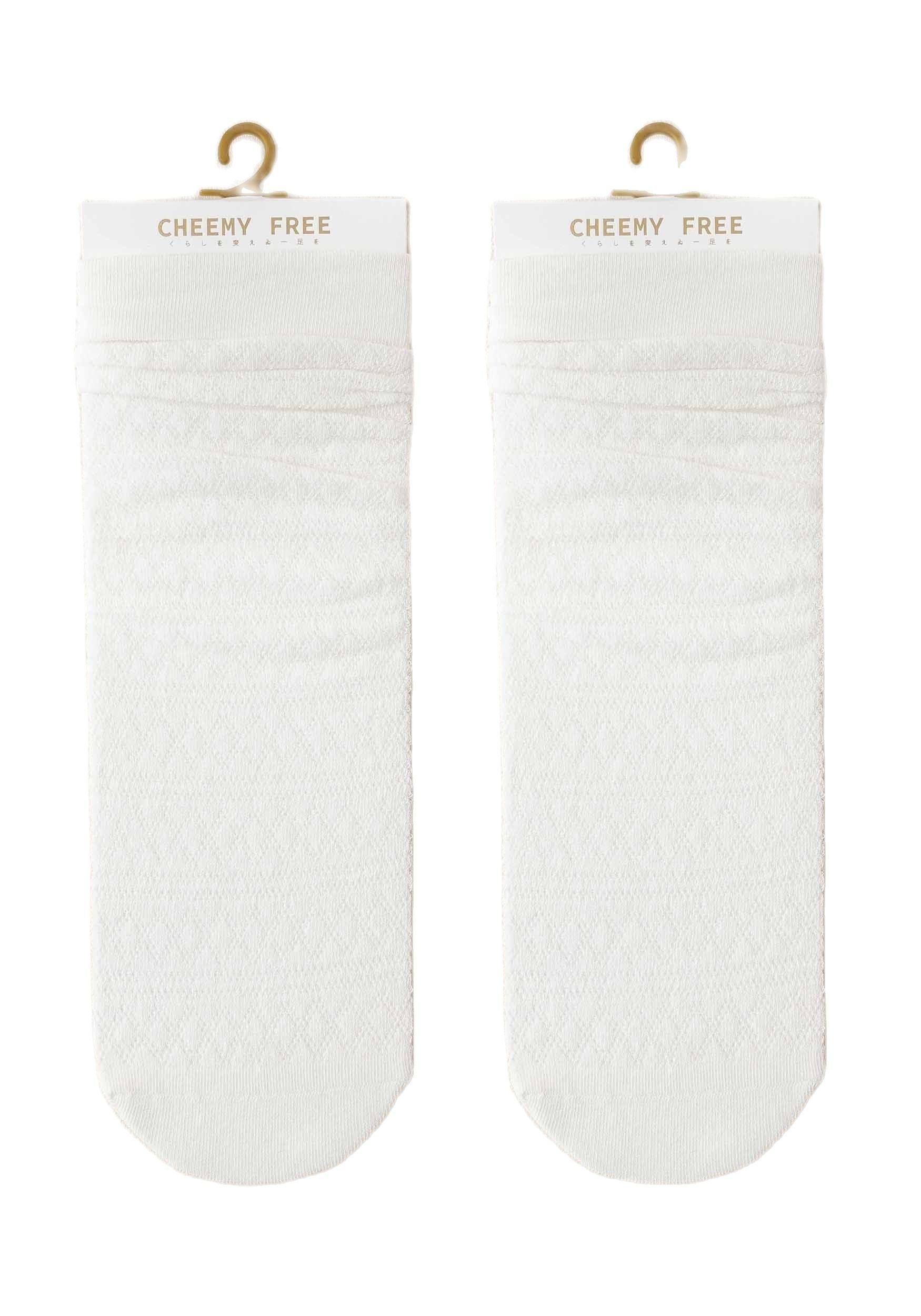 MAGICSHE Netzsocken 5er Pack Niedlich Mesh Transparent Ultra Dünn Socken für Damen (5-Paar) Weiß