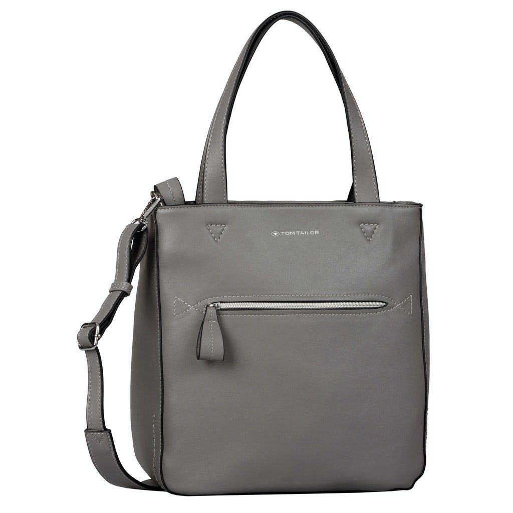 TOM TAILOR Umhängetasche SNKARINE, Zip tote bag L, mid grey