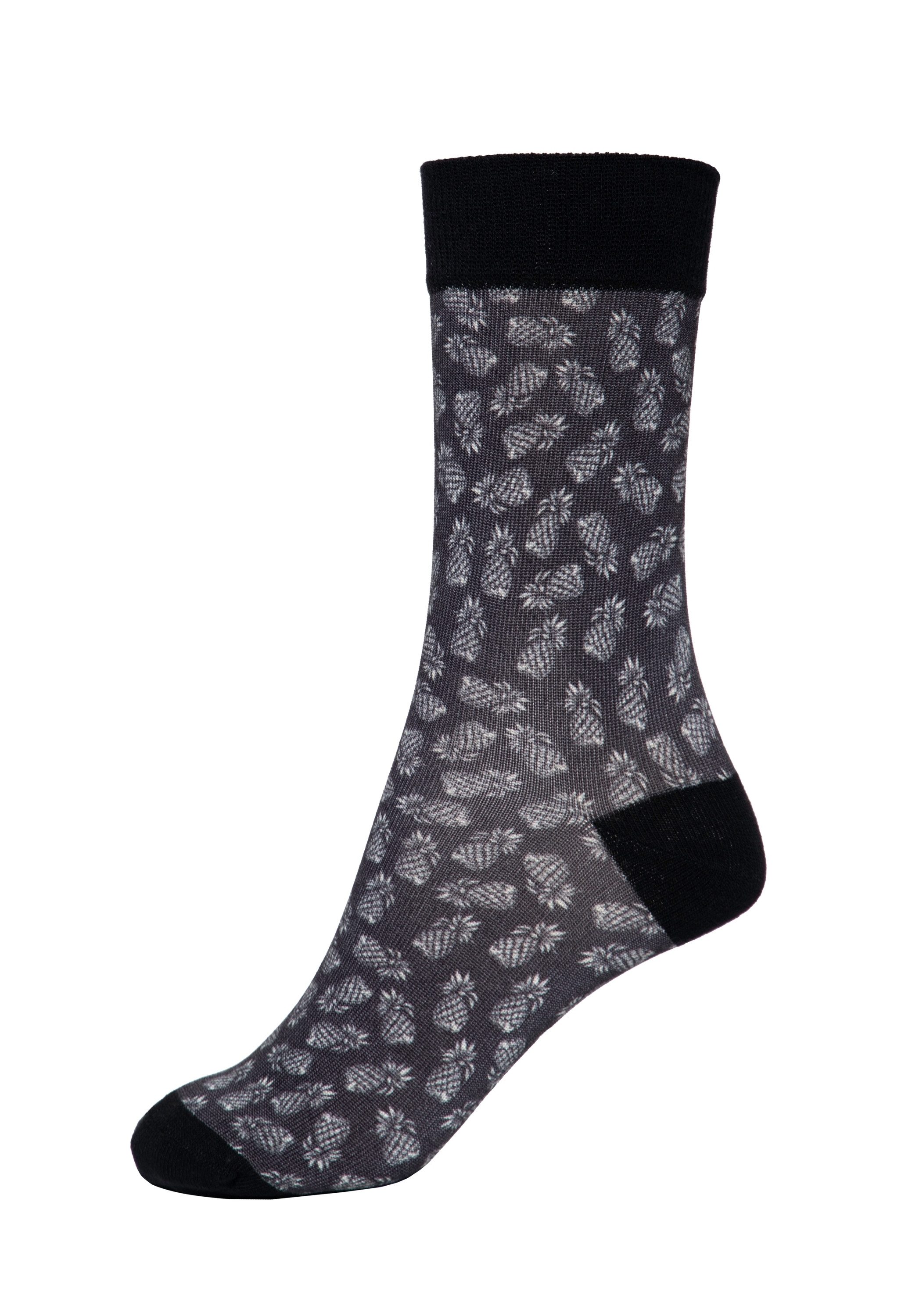 KingKerosin Socken Ananas im Ananas-Design