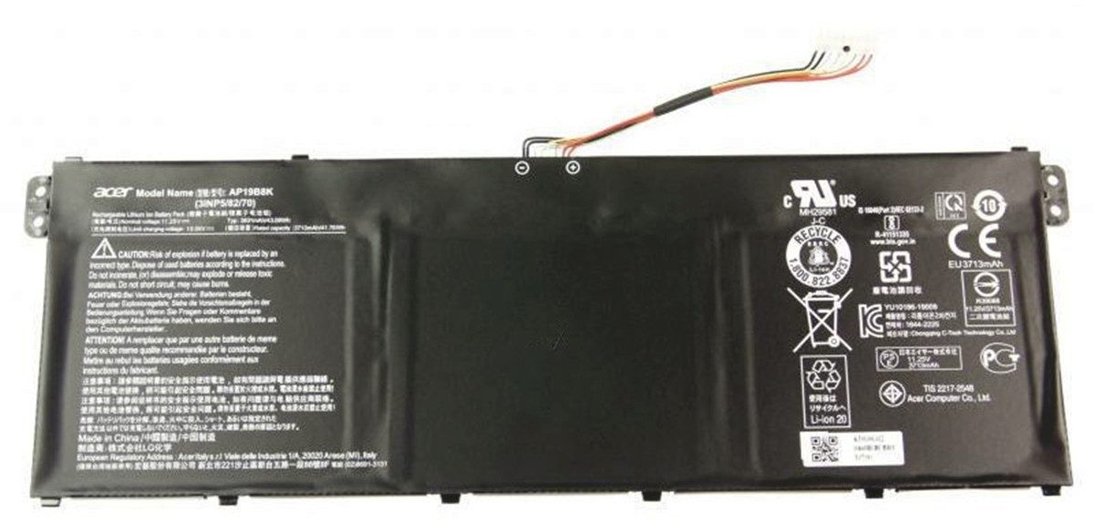 Acer Akku für Acer Aspire A317-52 Li-Pol 11,25 Volt 3830 mAh schwarz Laptop-Akku 3830 mAh (11.25 V)