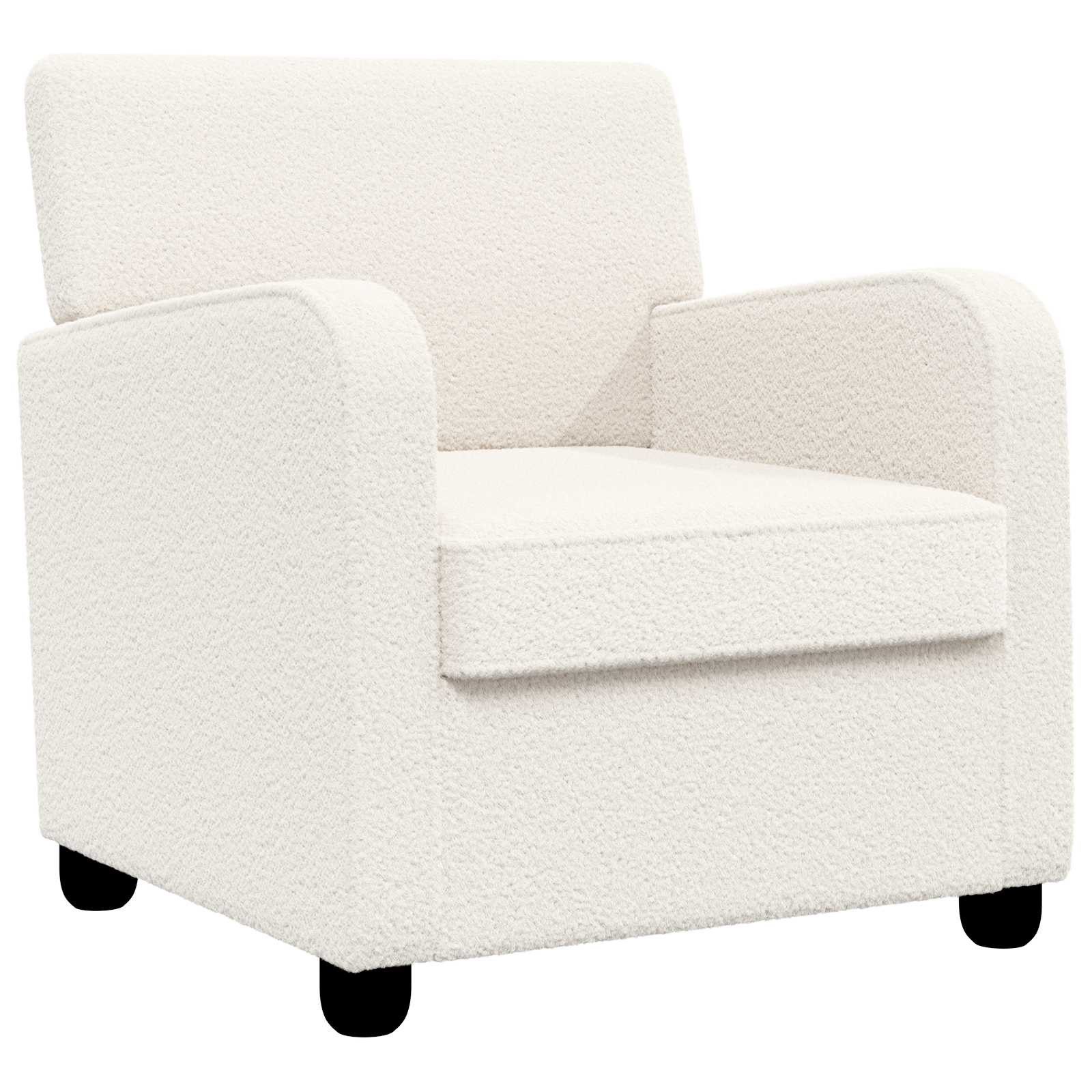 vidaXL Sessel Sessel Creme Lammfell-Imitat (1-St)