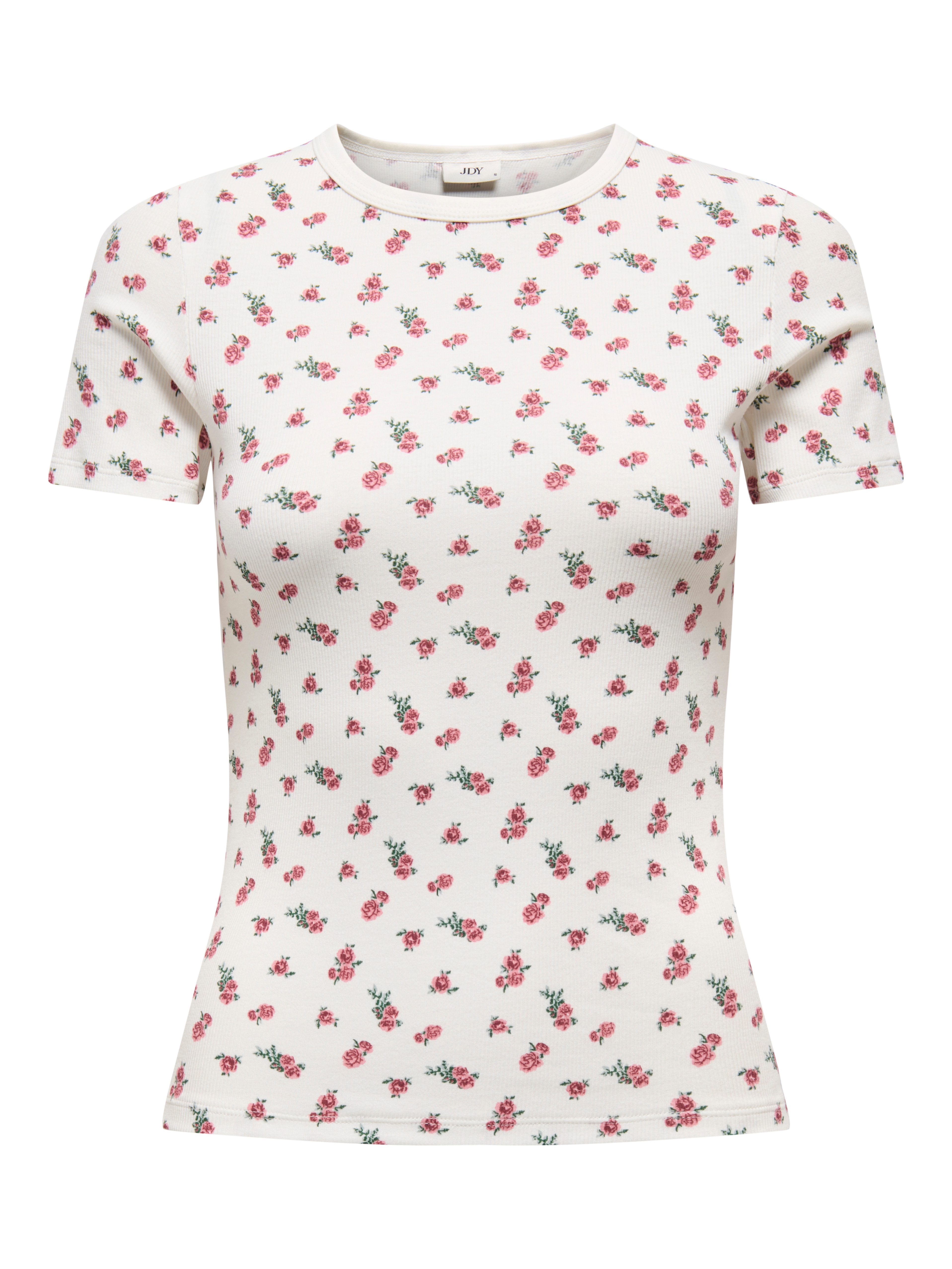 Kurzarmshirt JDYLUCKY S/S O NECK TOP JRS DIA