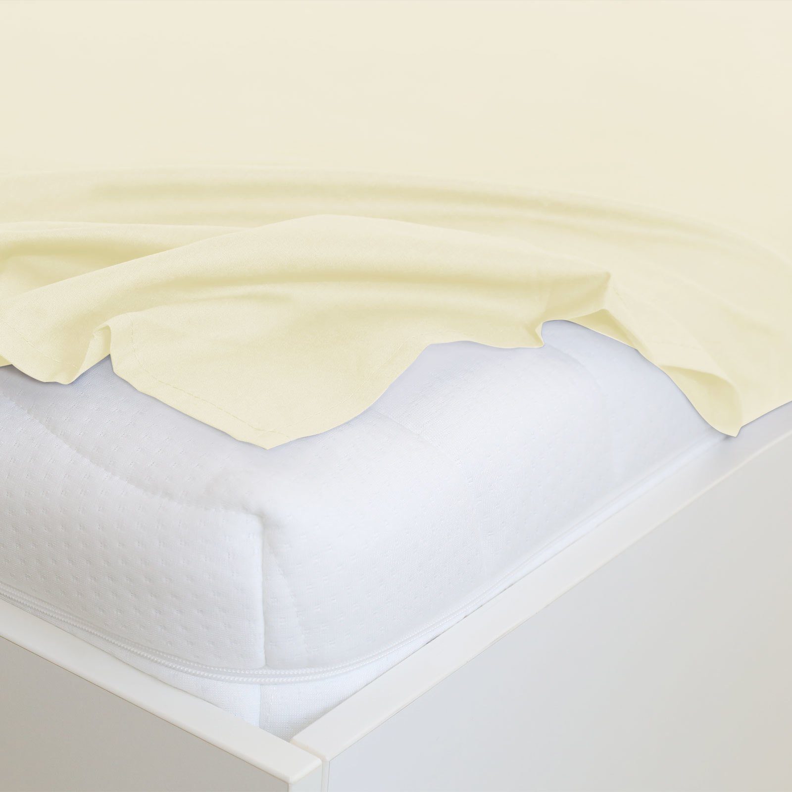 TRAUMSCHLAF Bettlaken Edel Linon, Renforce, Gummizug: ohne Spanngummi, (1 S günstig online kaufen