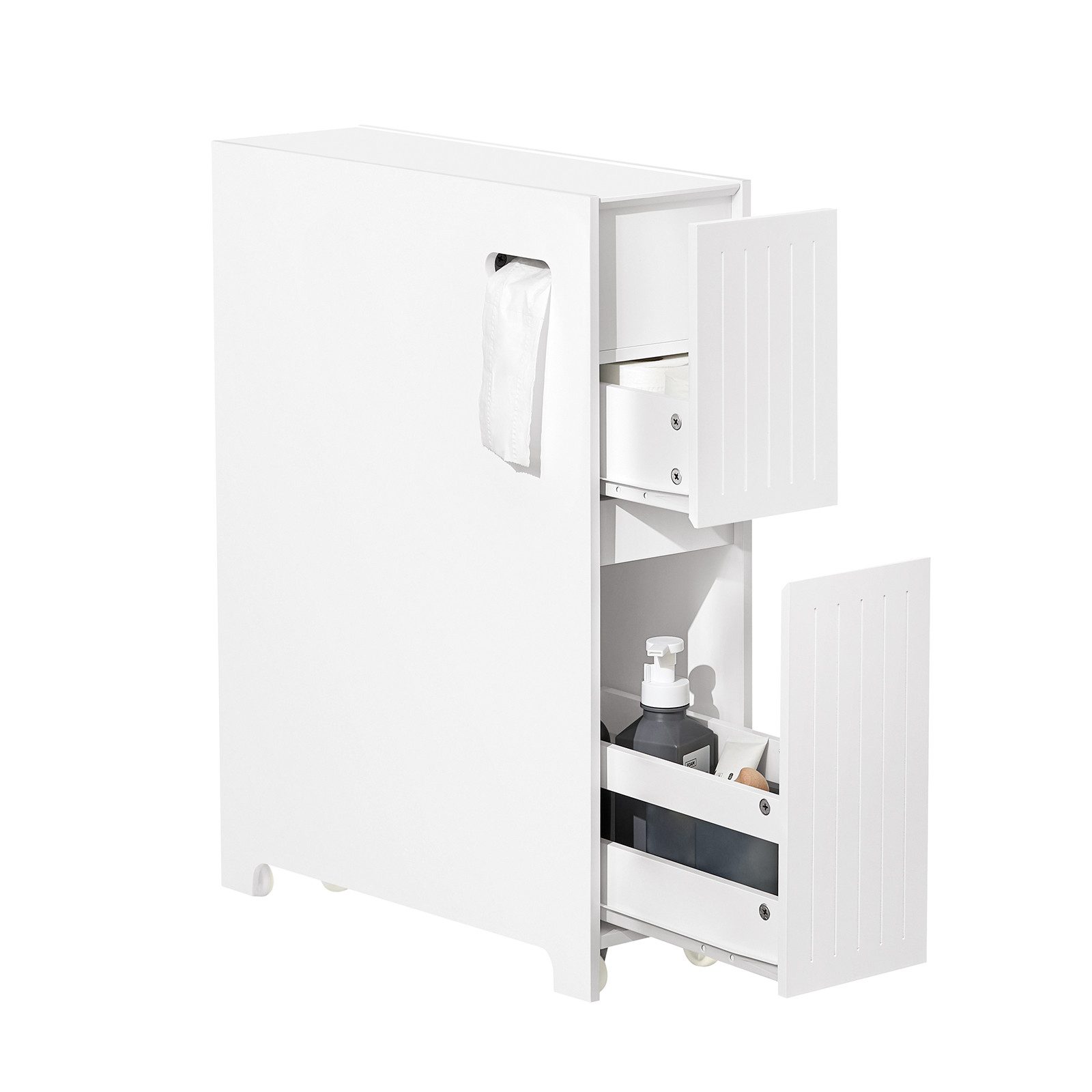 SoBuy Badregal BZR111, Badezimmerschrank schmal, Toilettenpapier-Aufbewahru günstig online kaufen