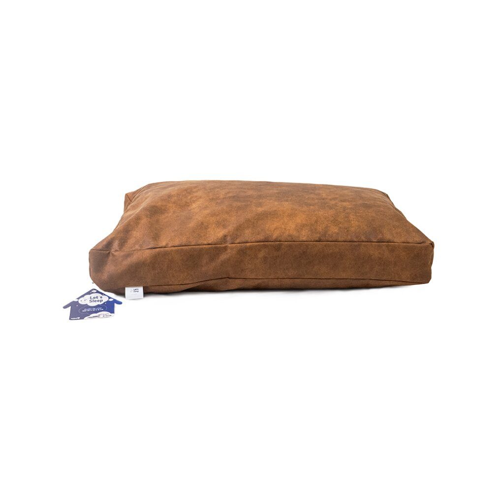 Let's Bands Tierkissen Sleep Plush Pillow Hundebett M Cognac